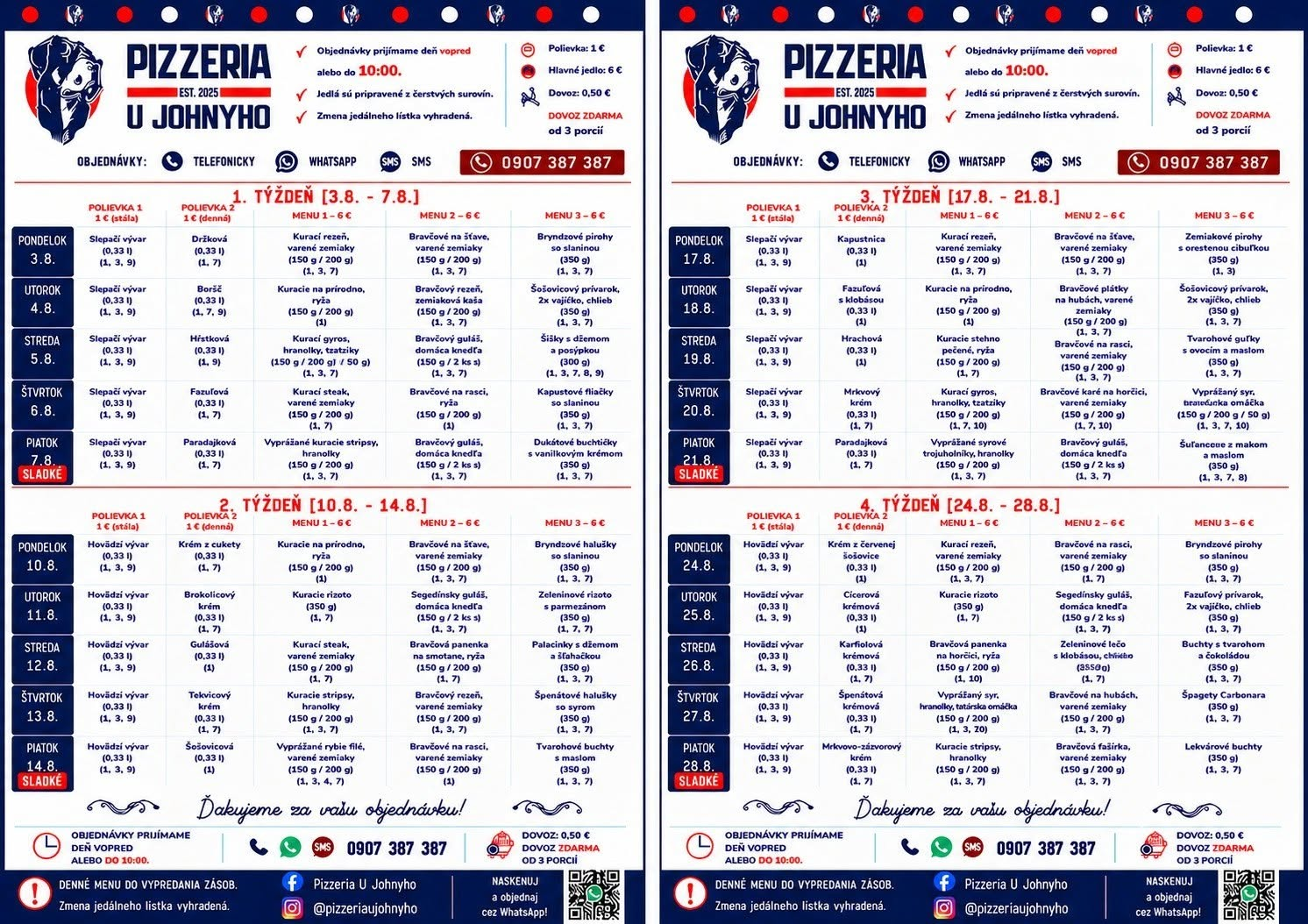 Fotka - Novinka v ponuke DENNÉ MENU
